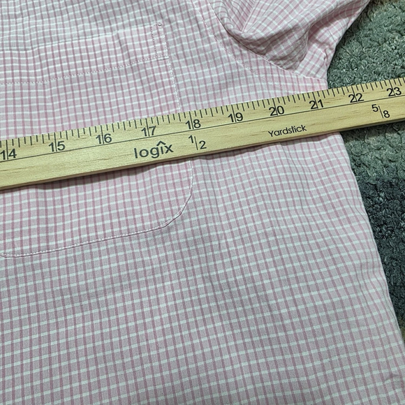 Brooks Brothers Makers Pink Check Button Down Shirt 15-33 All Cotton USA - Picture 8 of 9